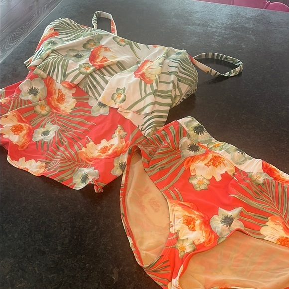 Floral Two-Piece Swimsuit by CACIQUE - Picture 1 of 8